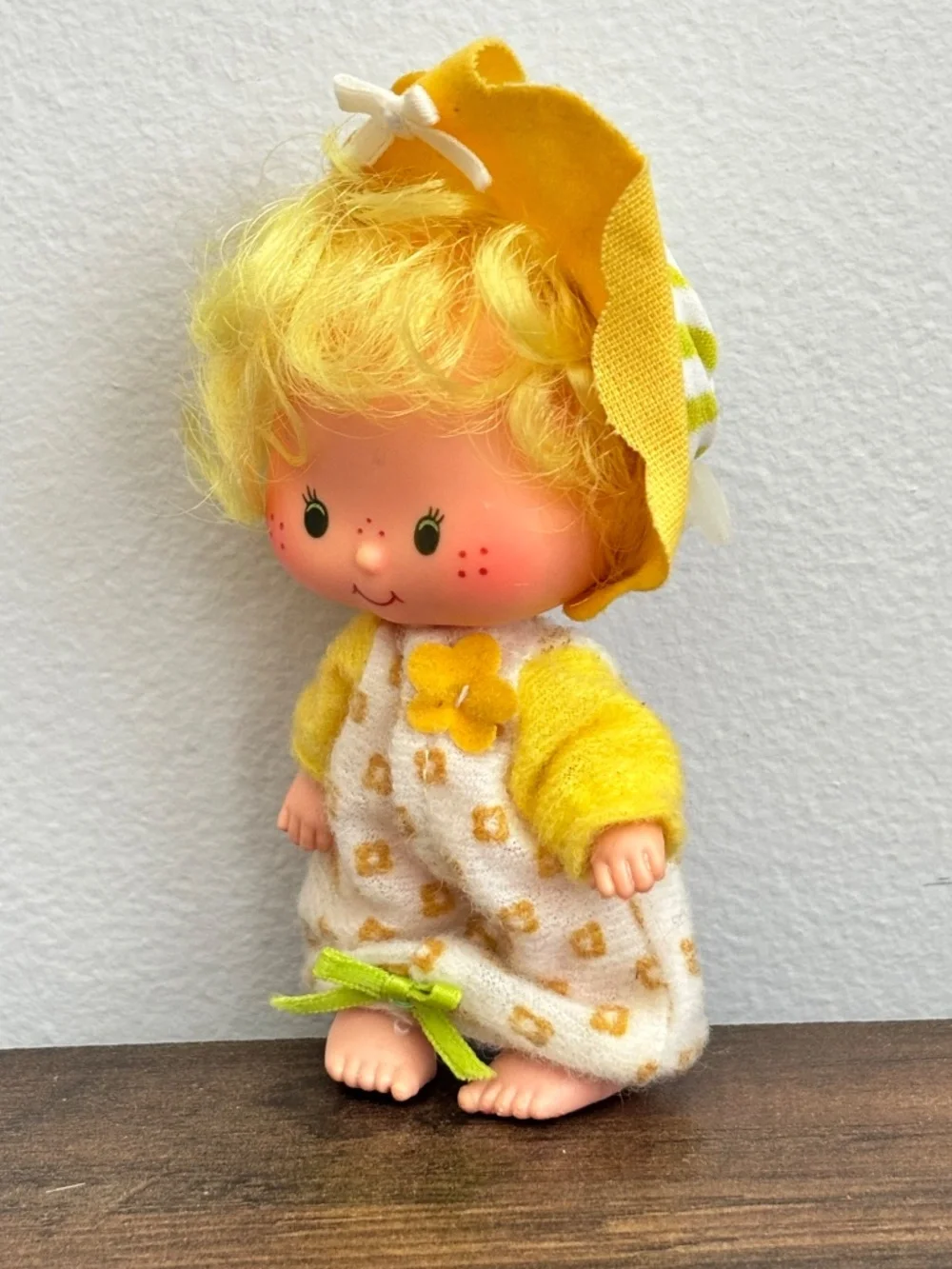 VINTAGE Strawberry Shortcake Butter Cookie Doll Toy Figure Yellow Outfit 1979